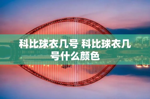 科比球衣几号 科比球衣几号什么颜色 科比球衣几号 科比球衣几号什么颜色
