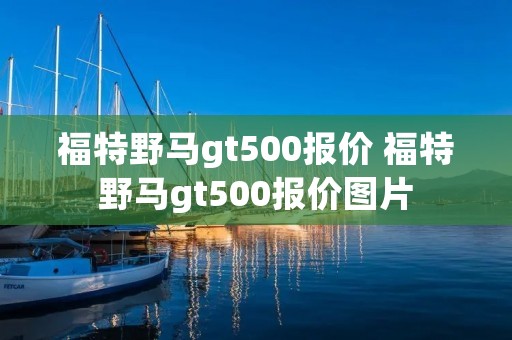 福特野马gt500报价 福特野马gt500报价图片