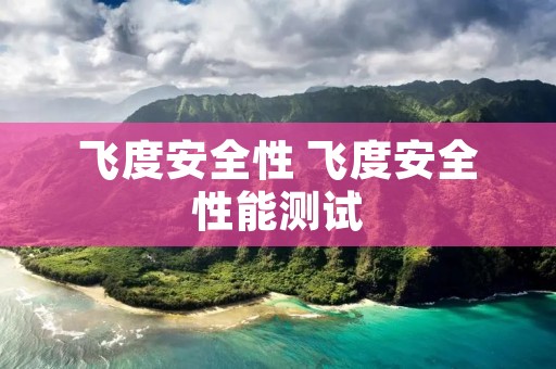 飞度安全性 飞度安全性能测试