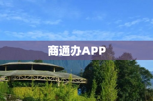 商通办APP：一站式企业服务平台