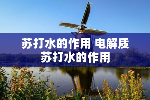 苏打水的作用 电解质苏打水的作用