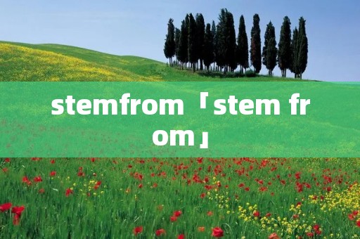 stemfrom「stem from」