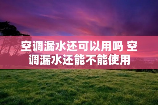 空调漏水还可以用吗 空调漏水还能不能使用