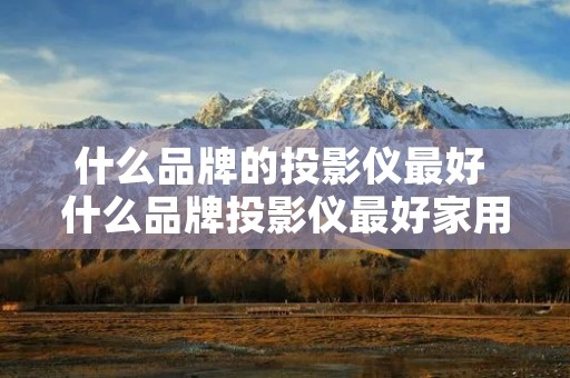什么品牌的投影仪最好 什么品牌投影仪最好家用