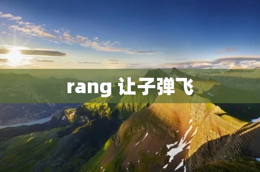 rang 让子弹飞