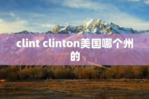 clint clinton美国哪个州的
