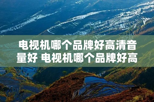 电视机哪个品牌好高清音量好 电视机哪个品牌好高清音量好点 电视机哪个品牌好高清音量好 电视机哪个品牌好高清音量好点