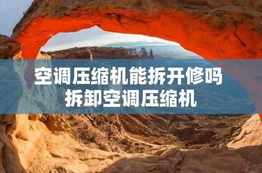 空调压缩机能拆开修吗 拆卸空调压缩机