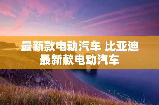 最新款电动汽车 比亚迪最新款电动汽车