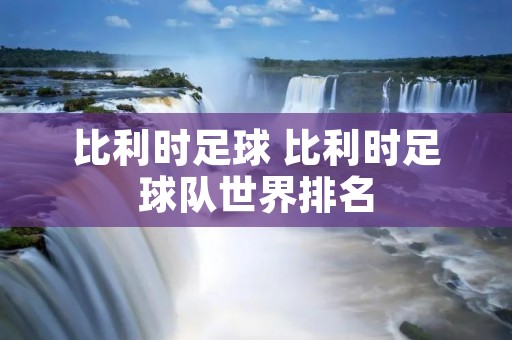 比利时足球 比利时足球队世界排名 比利时足球 比利时足球队世界排名