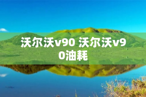 沃尔沃v90 沃尔沃v90油耗 沃尔沃v90 沃尔沃v90油耗