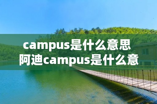 campus是什么意思 阿迪campus是什么意思 campus是什么意思 阿迪campus是什么意思