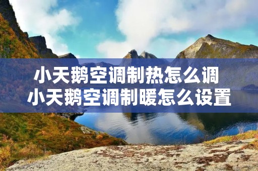 小天鹅空调制热怎么调 小天鹅空调制暖怎么设置