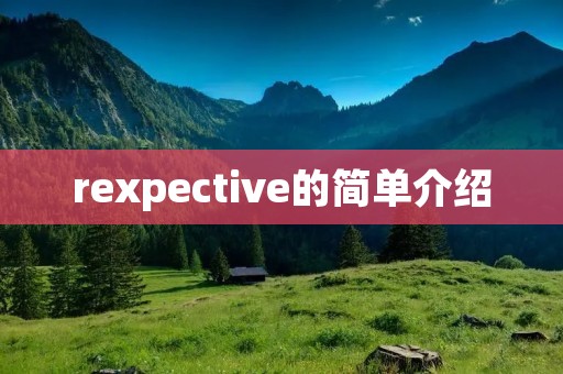 rexpective的简单介绍 rexpective的简单介绍
