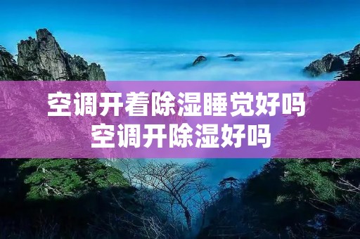 空调开着除湿睡觉好吗 空调开除湿好吗