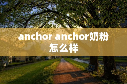 anchor anchor奶粉怎么样