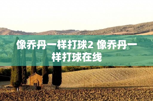 像乔丹一样打球2 像乔丹一样打球在线 像乔丹一样打球2 像乔丹一样打球在线