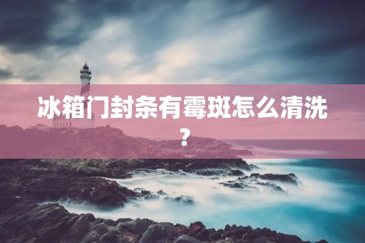 冰箱门封条有霉斑怎么清洗? 冰箱门封条有霉斑怎么清洗?