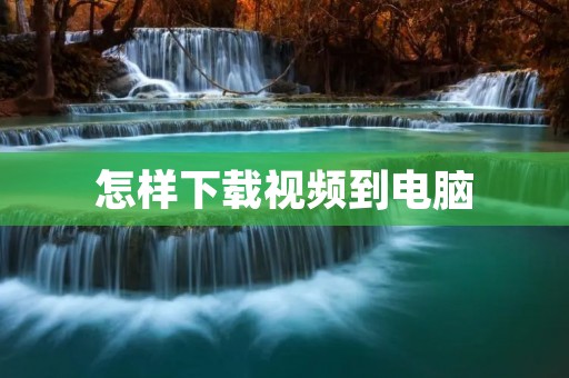 怎样下载视频到电脑