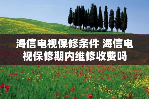 海信电视保修条件 海信电视保修期内维修收费吗