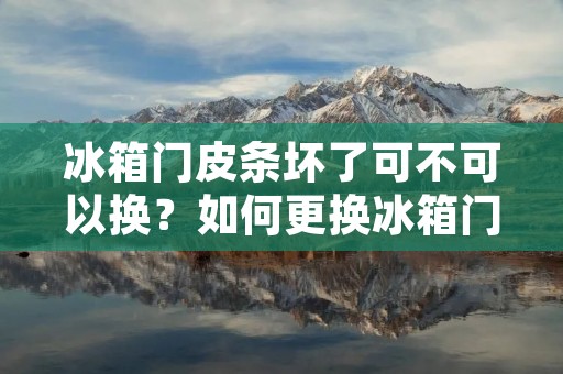 冰箱门皮条坏了可不可以换？如何更换冰箱门皮条？