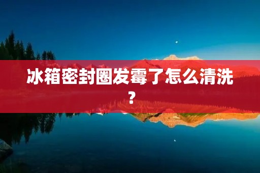 冰箱密封圈发霉了怎么清洗? 冰箱密封圈发霉了怎么清洗?