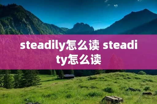 steadily怎么读 steadity怎么读