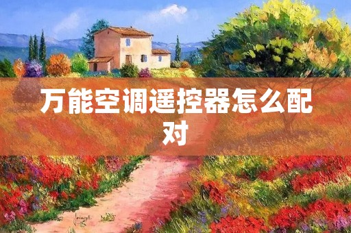 万能空调遥控器怎么配对 万能空调遥控器怎么配对