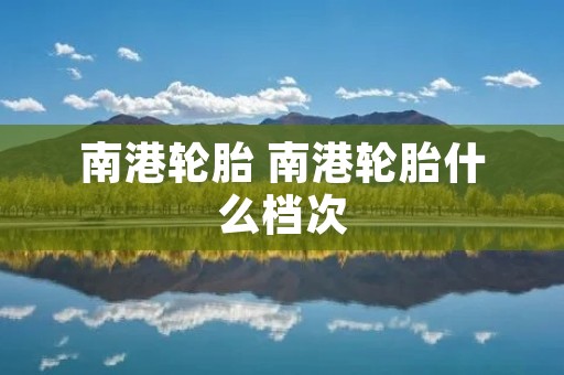 南港轮胎 南港轮胎什么档次