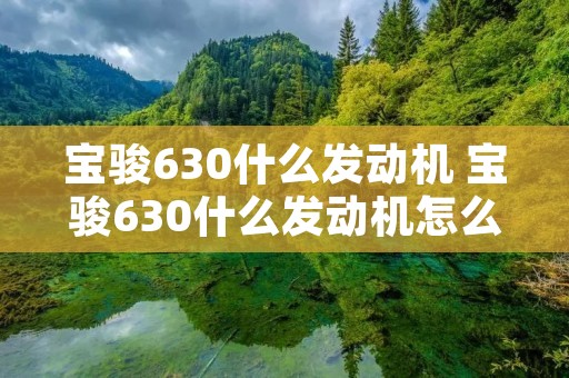 宝骏630什么发动机 宝骏630什么发动机怎么样
