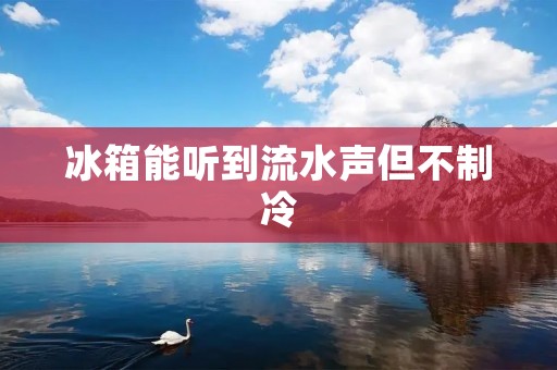 冰箱能听到流水声但不制冷：原因和解决方法