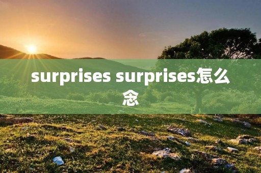 surprises surprises怎么念