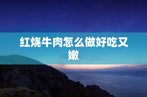 红烧牛肉怎么做好吃又嫩