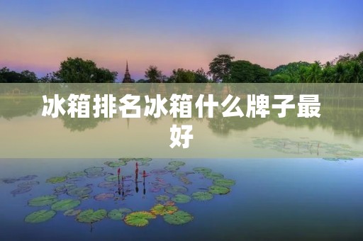 冰箱排名冰箱什么牌子最好：详细解析