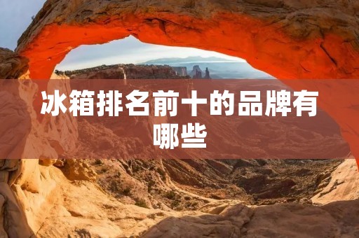 冰箱排名前十的品牌有哪些 冰箱排名前十的品牌有哪些