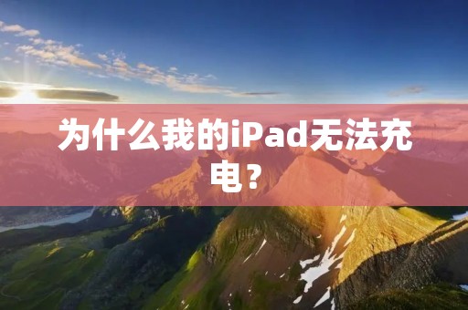 为什么我的iPad无法充电？