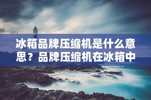 冰箱品牌压缩机是什么意思?品牌压缩机在冰箱中的作用及优势 冰箱品牌压缩机是什么意思?品牌压缩机在冰箱中的作用及优势