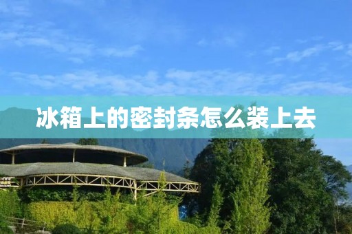 冰箱上的密封条怎么装上去 冰箱上的密封条怎么装上去