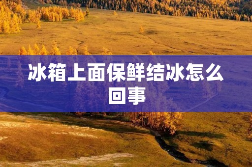 冰箱上面保鲜结冰怎么回事