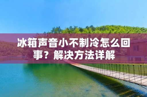 冰箱声音小不制冷怎么回事?解决方法详解 冰箱声音小不制冷怎么回事?解决方法详解