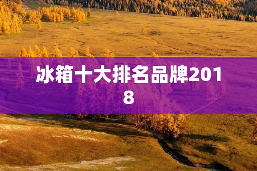 冰箱十大排名品牌2018:品质与创新的巅峰竞逐 冰箱十大排名品牌2018:品质与创新的巅峰竞逐