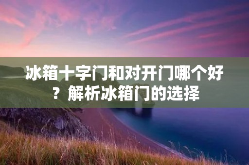 冰箱十字门和对开门哪个好?解析冰箱门的选择 冰箱十字门和对开门哪个好?解析冰箱门的选择