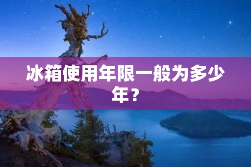 冰箱使用年限一般为多少年? 冰箱使用年限一般为多少年?