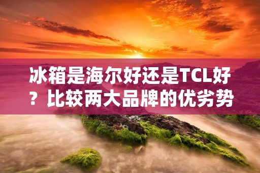 冰箱是海尔好还是TCL好?比较两大品牌的优劣势 冰箱是海尔好还是TCL好?比较两大品牌的优劣势