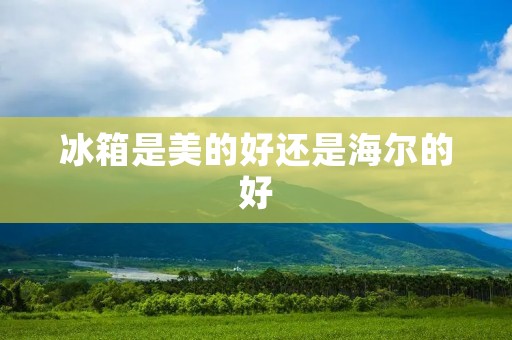 冰箱是美的好还是海尔的好:一场美学与品质的竞争 冰箱是美的好还是海尔的好:一场美学与品质的竞争