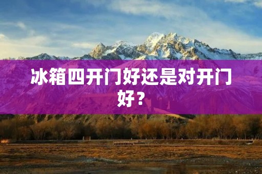冰箱四开门好还是对开门好? 冰箱四开门好还是对开门好?