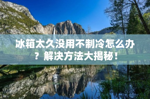 冰箱太久没用不制冷怎么办?解决方法大揭秘! 冰箱太久没用不制冷怎么办?解决方法大揭秘!