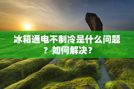 冰箱通电不制冷是什么问题?如何解决?