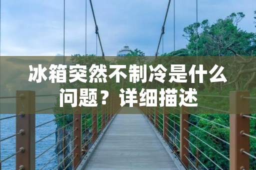 冰箱突然不制冷是什么问题？详细描述