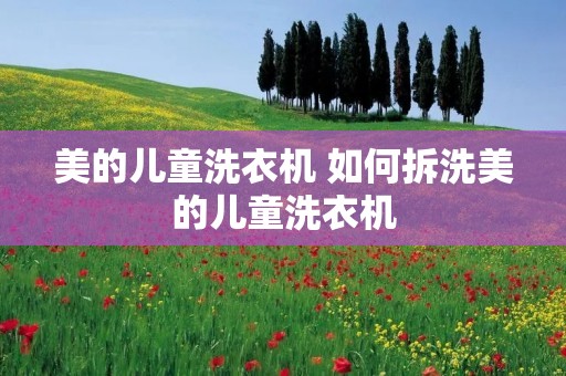 美的儿童洗衣机 如何拆洗美的儿童洗衣机 美的儿童洗衣机 如何拆洗美的儿童洗衣机